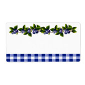 Blauwe bessen productetiket etiket (Voorkant)