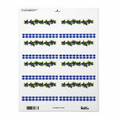Blauwe bessen productetiket etiket (Full Sheet)