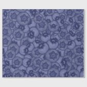 Blauwe bessen. Ripe donkerblauwe bessen. Zomer. Cadeaupapier (Vlak)
