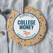 Blauwe bessen Tips gewaardeerd | Studiegeld Ronde Button 6,0 Cm (In situ)