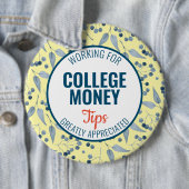 Blauwe bessen Tips gewaardeerd | Studiegeld Ronde Button 6,0 Cm (In situ)