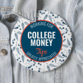 Blauwe bessen Tips gewaardeerd | Studiegeld Ronde Button 6,0 Cm (In situ)