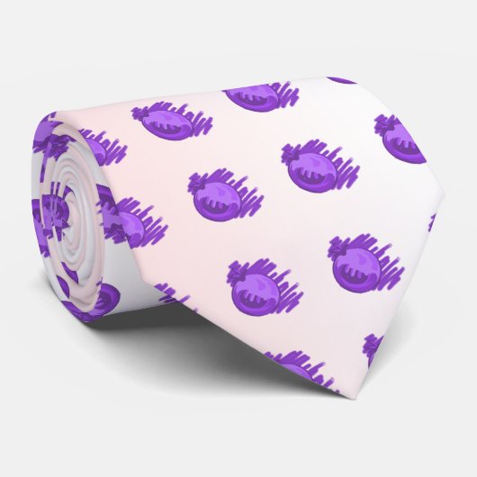 Blauwe bessen voor hem stropdas (Opgerold)