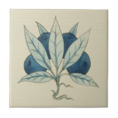 Blauwe bessen William De Morgan Tegeltje (Voorkant)