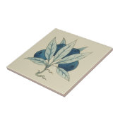 Blauwe bessen William De Morgan Tegeltje (Zijkant)