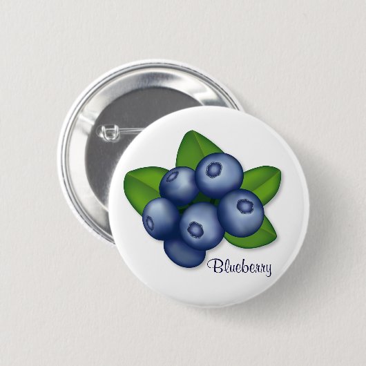 Blauwe bessen zijn de beste bessen ronde button 5,7 cm (Voorkant /achterkant)