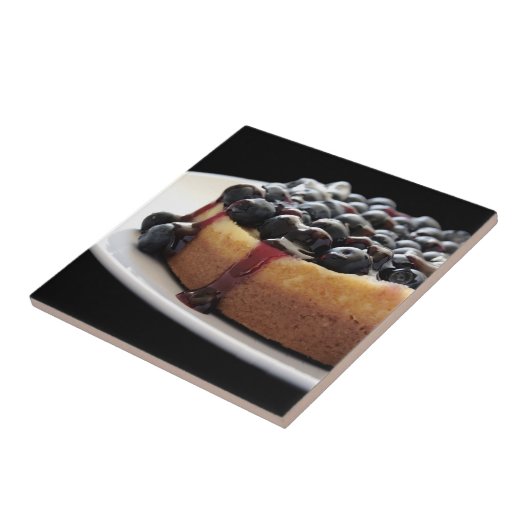 blauwe-bessentegel tegeltje (Zijkant)