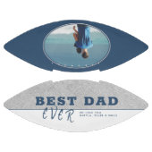 Blauwe beste vader ooit foto van vaders dag american football (Panelen)