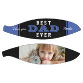 Blauwe beste vader ooit Typografie Basketbal (Panelen)