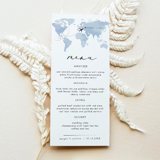 Blauwe Bestemming Dinner Menu | Carmen