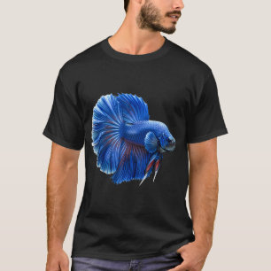 Blauwe Betta Vis T-shirt