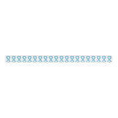 Blauwe bewustmakingsribbon aangepaste ontwerpblokk grosgrain lint (Voorkant)