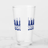 Blauwe bierflessen glas (Links)