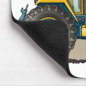 Blauwe Big Tractor-Muismatten Muismat (Hoek)