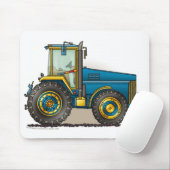 Blauwe Big Tractor-Muismatten Muismat (Met muis)