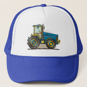 Blauwe Big Tractor-Petten Trucker Pet