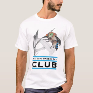 Blauwe bijen t-shirt