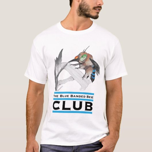 Blauwe bijen t-shirt (Voorkant)