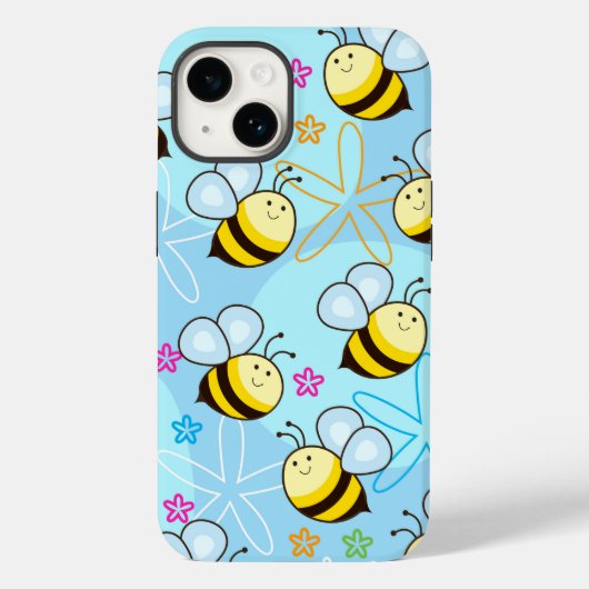 Blauwe bijenstaar | iPhone 14 Hoesje-Mate Case-Mate iPhone Case (Achterkant)
