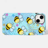 Blauwe bijenstaar | iPhone 14 Hoesje-Mate Case-Mate iPhone Case (Achterkant (horizontaal))
