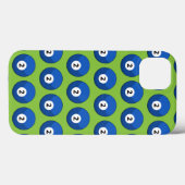 Blauwe biljartbal nummer twee patroon Case-Mate iPhone case (Achterkant (horizontaal))