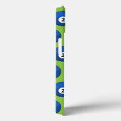 Blauwe biljartbal nummer twee patroon Case-Mate iPhone case (Achterkant / Rechts)
