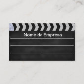 Blauwe bioscoop visitekaartje (Achterkant)