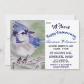 BLAUWE BIRD PARTIJ VAN HET EERSTE HUISVESTIGINGSPL KAART (Voorkant)