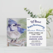 BLAUWE BIRD PARTIJ VAN HET EERSTE HUISVESTIGINGSPL KAART (Staand voorkant)