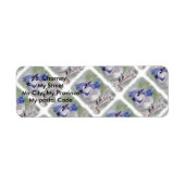 BLAUWE BIRD VAN PARADISE Return Address Etiket (Voorkant)