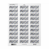 BLAUWE BIRD VAN PARADISE Return Address Etiket (Full Sheet)