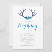 Blauwe Birthday Kaart (Voorkant)