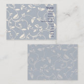 Blauwe bladeren - Chubby Visitekaartje (Voorkant / Achterkant)