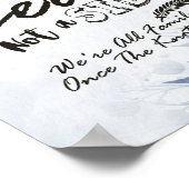 Blauwe bladeren kiezen een stoel die geen zijdehoe poster (Hoek)