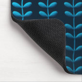 blauwe bladeren muismat (Hoek)