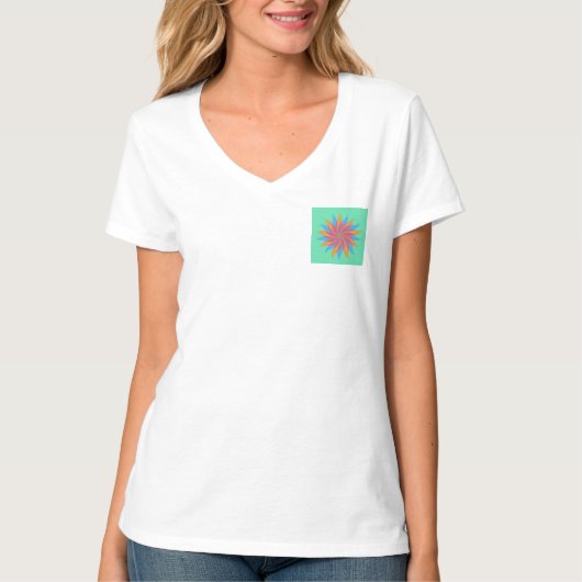 Blauwe Bladeren T-shirt (Voorkant)