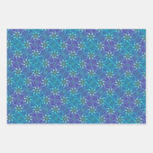 Blauwe bladpapieren papierbladen voor het afdrukke inpakpapier vel (Voorkant)