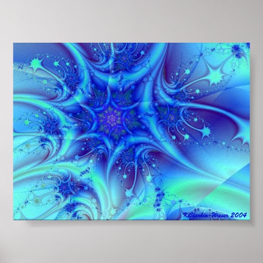 Blauwe Blast Poster (Voorkant)