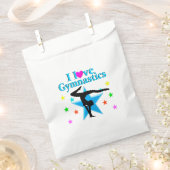 BLAUWE BLAUW IK HOOR VAN GYMNASTISCH ONTWERP BEDANKZAKJE (Geknipt)