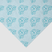 BLAUWE BLAUWE AUTO'S PASTEL TISSUEPAPIER (Detail)