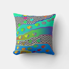 BLAUWE BLAUWE BLAUW 16X16 Sierkussen