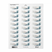 BLAUWE BLAUWE BLAUWE BLAUWE PIJNADRES ETIKET (Full Sheet)