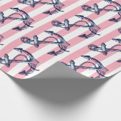 Blauwe, blauwe, blauwe, zwarte, witte of roze stre cadeaupapier (Hoek)