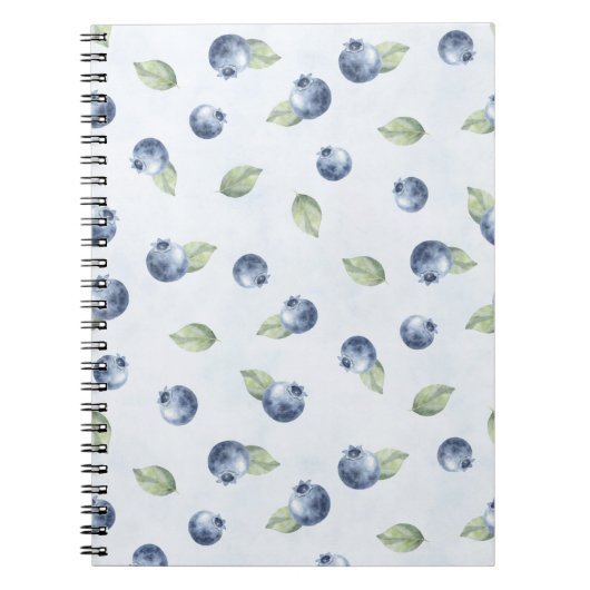 Blauwe Blauwe Bosbessen Fruit Notitieboek (Voorkant)