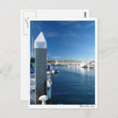 Blauwe blauwe dag briefkaart (Voorkant / Achterkant)