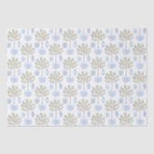 Blauwe blauwe gemene Waterverf Tissuepapier (Voorkant)