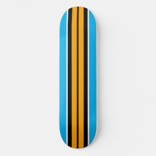 Blauwe blauwe hemel met blauwe rode kool racestrep persoonlijk skateboard