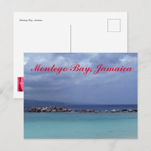 BLAUWE BLAUWE IN JAMAICA BRIEFKAART (Voorkant / Achterkant)