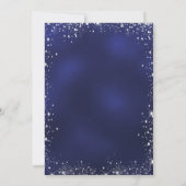 Blauwe blauwe jurk van de soort Quinceanera Kaart (Achterkant)