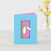 Blauwe blauwe kaart voor snoeproze (Gele Bloem)